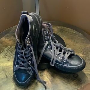 High Top Leather All Stars